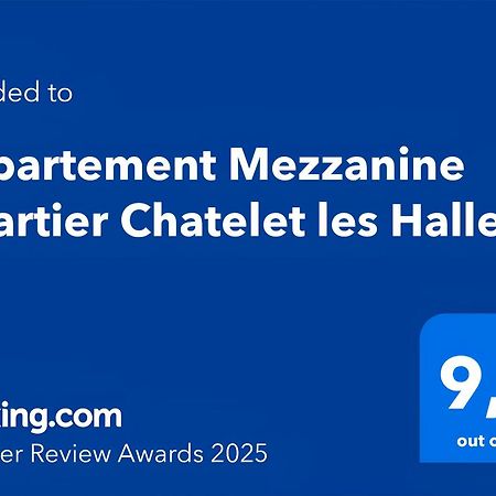 Appartement Mezzanine Quartier Chatelet Les Halles 4 Free Netflix Paris Eksteriør billede